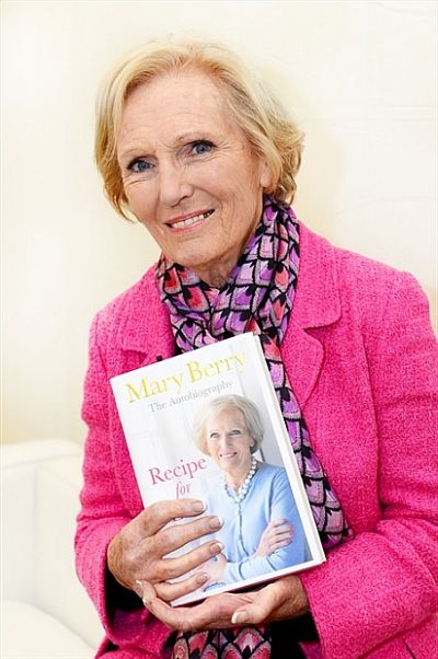 Cookery writer and TV presenter Mary Berry was a popular speaker at the 2013 Cheltenham Literature Festival.